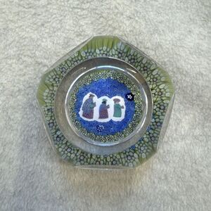 WHITEFRIARS 1976 MAGI FOLLOWING STAR OF BETHLEHEM GLASS PAPERWEIGHT